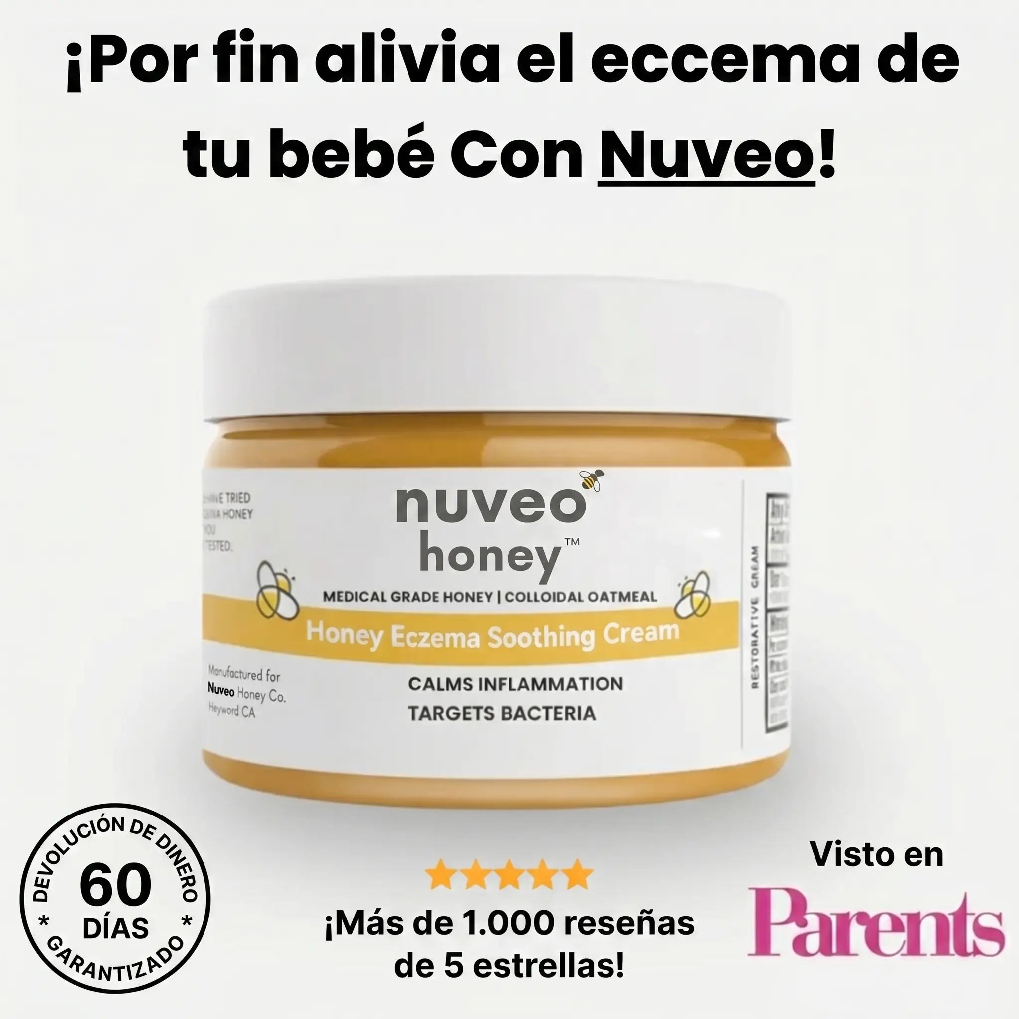 Nuveo™ Crema de Miel para Eccema