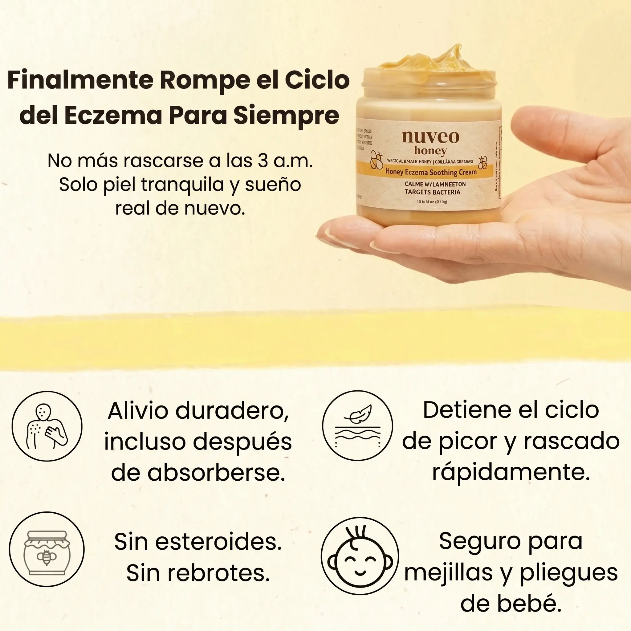 Nuveo™ Crema de Miel para Eccema
