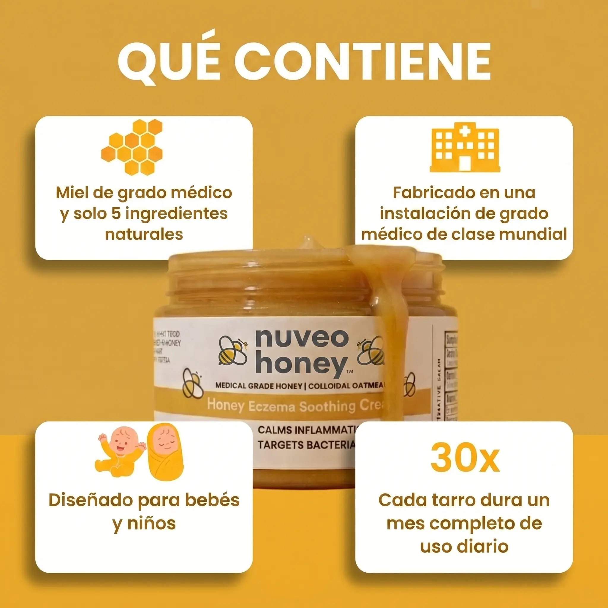 Nuveo™ Crema de Miel para Eccema